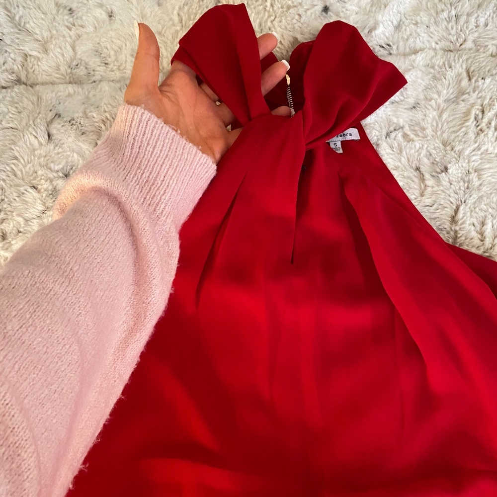 Naked Zebra Twist Halter Dress